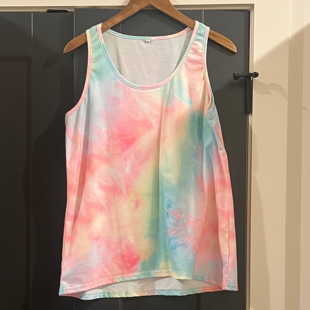 Pastel Tie-Dye Tank Top